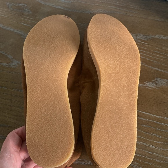 TOMS Olivia Dark Amber Brown Suede Slip-On Ballet Flats - Picture 6 of 6